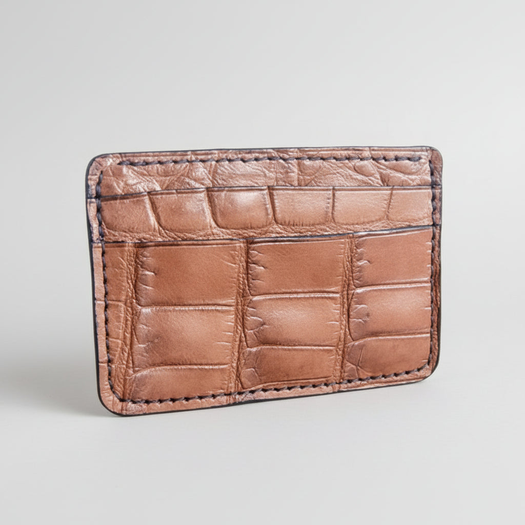 TRAVIS CROCODILE CARD HOLDER