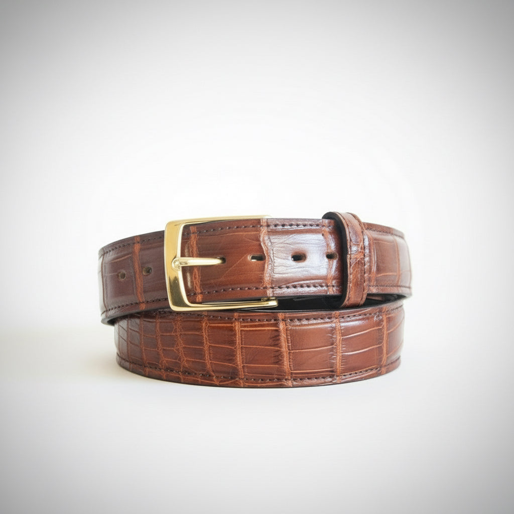 JAMES NILE CROCODILE BELT