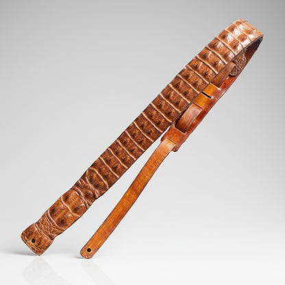CARLOS ALLIGATOR HORNBACK GUITAR STRAP
