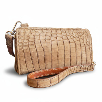 OLIVIA CROCODILE HANDBAG